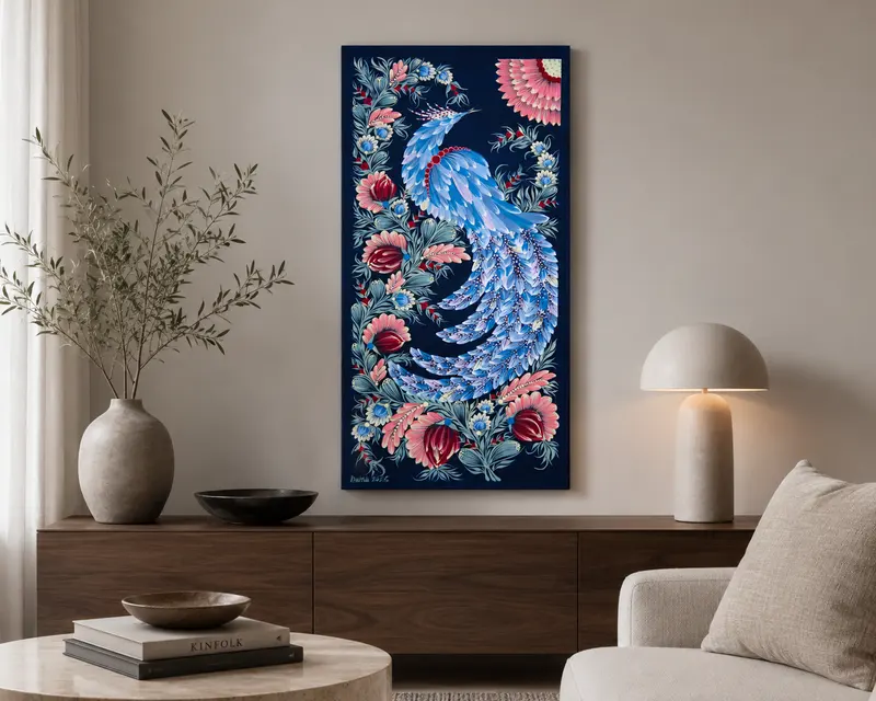 The piece in an interior setting