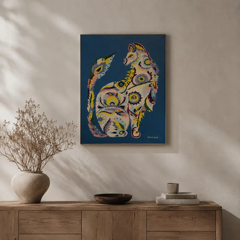 Guardian styled above a sideboard