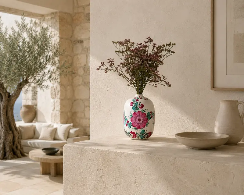 Dyvotsvit ceramic vase in an interior setting