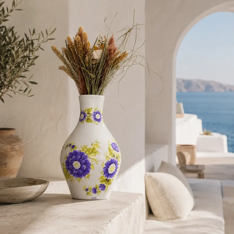 Volia ceramic vase in an interior setting
