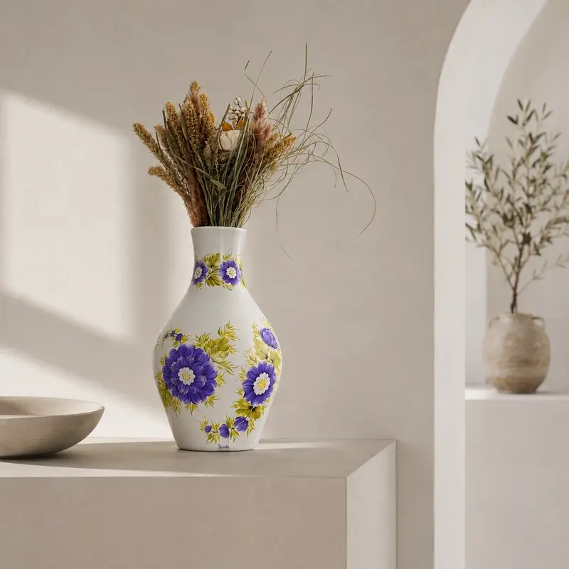 Volia ceramic vase in an interior setting