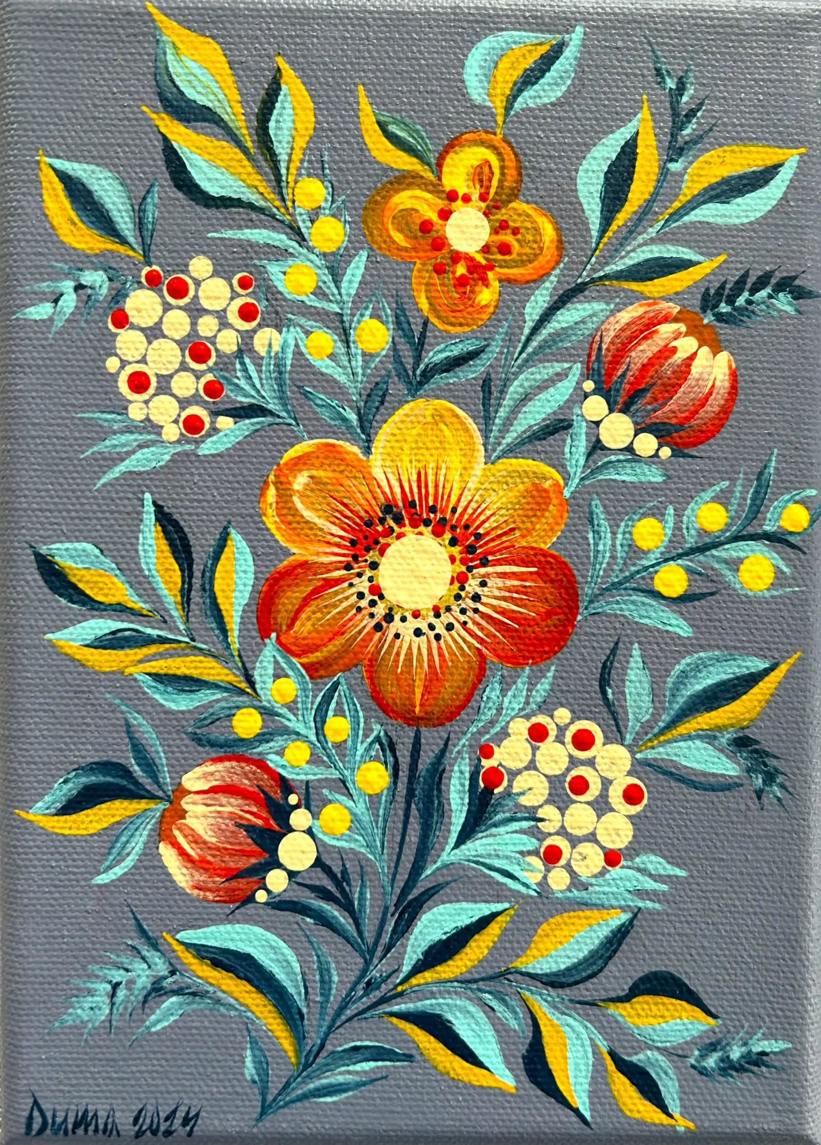 Amber Garden - the painting