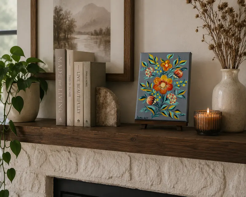The piece styled in a room, view 2