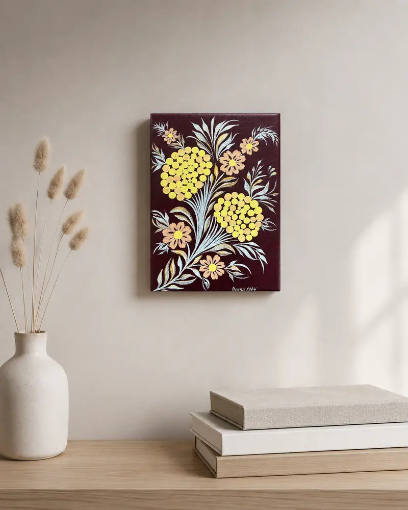 The piece styled in a room, view 1