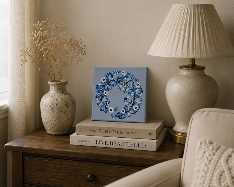 The piece styled in a room, view 2