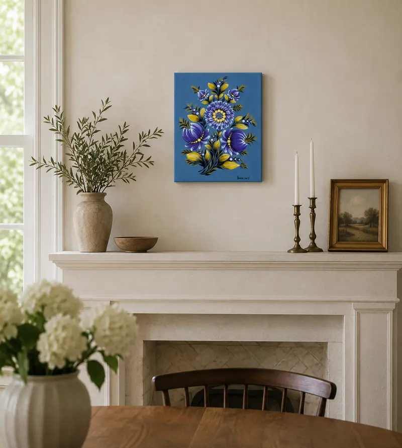 The piece styled in a room, view 2