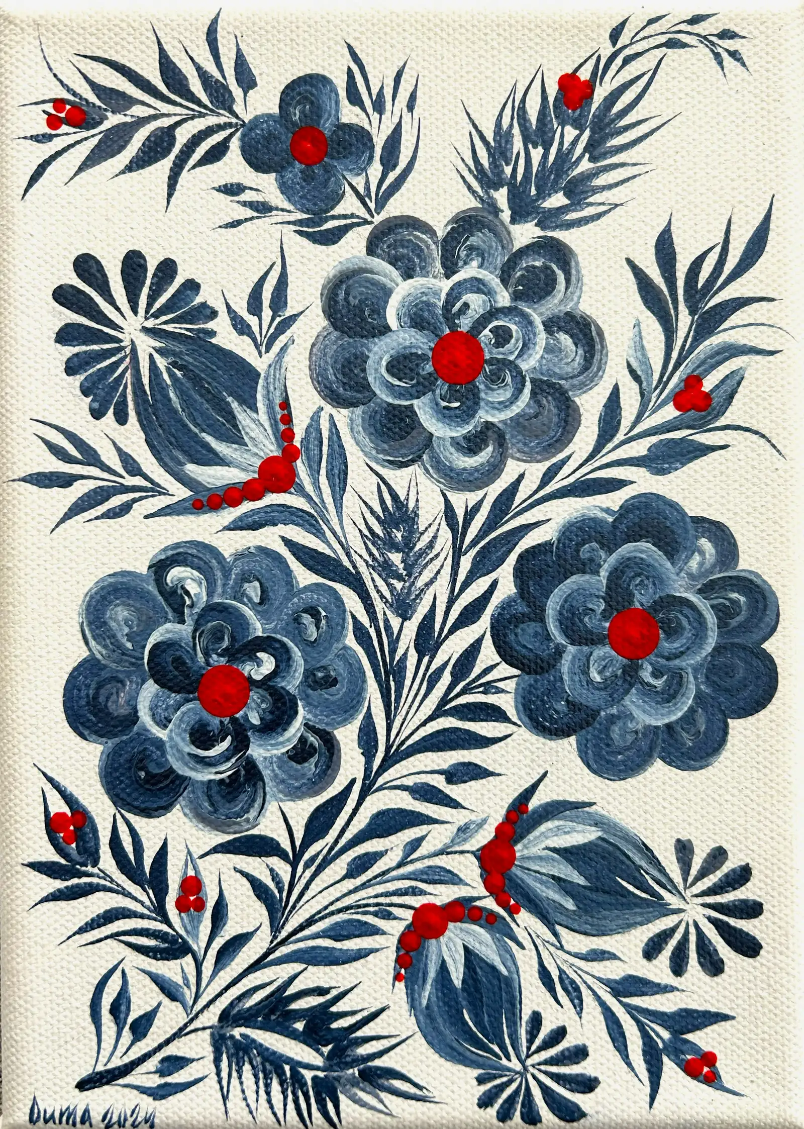 Winter Bloom - the painting
